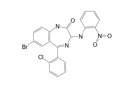 7-Bromo-5-(2-chloro-phenyl)-3-(2-nitro-phenylamino)-1,3-dihydro-benzo[E][1,4] diazepin-2-one