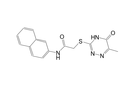 2-[(6-methyl-5-oxo-4,5-dihydro-1,2,4-triazin-3-yl)sulfanyl]-N-(2-naphthyl)acetamide