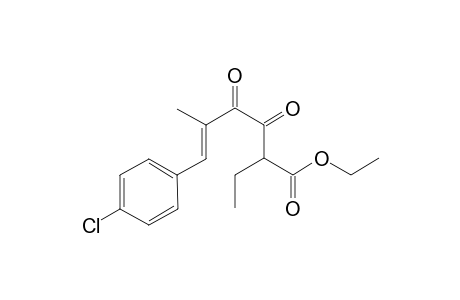 (E)-ethyl 6-(4-chlorophenyl)-2-ethyl-5-methyl-3,4-dioxohex-5-enoate