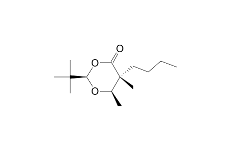 (2R,5R,6R)-2-t-butyl-5-butyl-5,6-dimethyl-1,3-dioxan-4-one