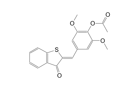 2,6-dimethoxy-4-[(Z)-(3-oxo-1-benzothien-2(3H)-ylidene)methyl]phenyl acetate