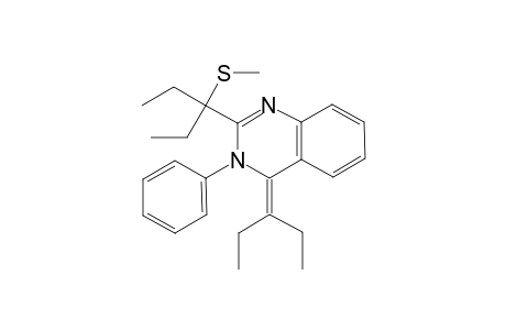 1-Ethyl-1-[4-(1-ethylpropylidene)-3-phenyl-3,4-dihydro-2-quinazolinyl]propyl methyl sulfide