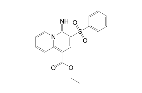 Ethyl 4-imino-3-(phenylsulfonyl)-4H-quinolizine-1-carboxylate