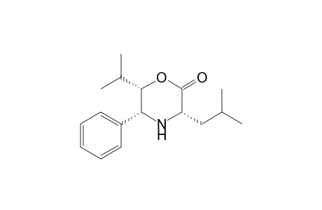 (3S,5R,6S)-3-Isobutyl-6-isopropyl-5-phenyltetrahydro-2H-1,4-oxazin-2-one