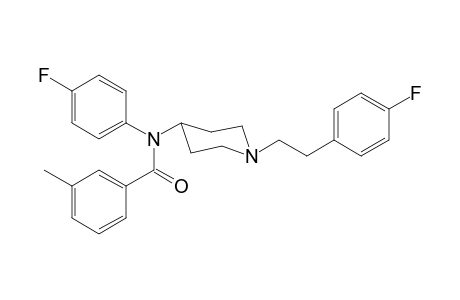 N-(4-Fluorophenyl)-N-(1-[2-(4-fluorophenyl)ethyl]piperidin-4-yl)-3-methylbenzamide
