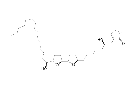 (2S)-2-methyl-4-[(2R)-2-oxidanyl-7-[(2R,5S)-5-[(2S,5S)-5-[(1S)-1-oxidanylpentadecyl]oxolan-2-yl]oxolan-2-yl]heptyl]-2H-furan-5-one
