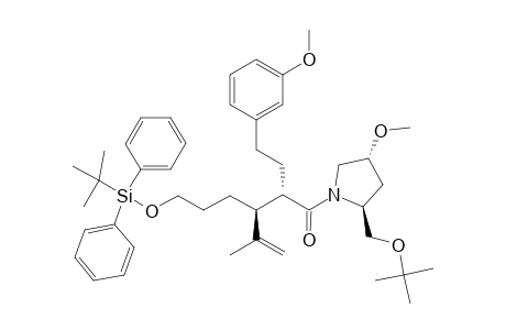 #18I;ANTI-(2S,3S)-1-[(2S,4R)-2-TERT.-BUTOXYMETHYL-4-METHOXY-PYRROLIDIN-1-YL]-3-(3-TERT.-BUTYLDIPHENYLSILYLOXYPROPYL)-2-[(E)-2-(3-METHOXYPHENYL)-ETHYL]-4-METHYL