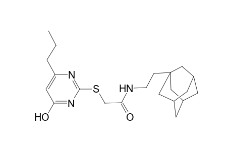 N-(2-Adamantan-1-yl-ethyl)-2-(4-hydroxy-6-propyl-pyrimidin-2-ylsulfanyl)-acetamide