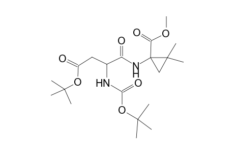 N-(tert-Butyloxycarbonyl)-(.beta.-tert-butyl ester)-L-aspartyl-1-amino-2,2-dimethylcyclopropanecarboxylic Acid Methyl Ester