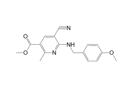 3-Pyridinecarboxylic acid, 5-cyano-6-[[(4-methoxyphenyl)methyl]amino]-2-methyl-, methyl ester