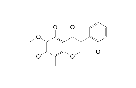 PISONIANONE;5,7,2'-TRIHYDROXY-6-METHOXY-8-METHYLISOFLAVONE