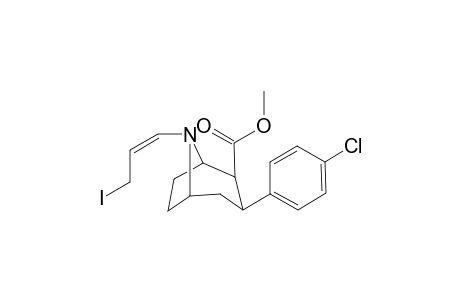 2.beta.-Carbomethoxy-3.beta.-(4-chlorophenyl)-8-[(Z)-3-iodopropen-1-yl]bortropane