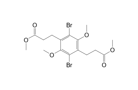 1,4-Dibromo-2,5-dimethoxy-3,6-bis(2'-methoxycarbonylethyl) benzene