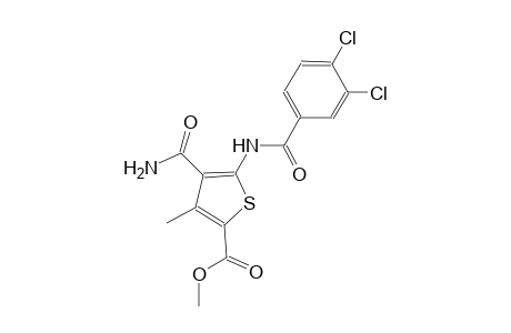 methyl 4-(aminocarbonyl)-5-[(3,4-dichlorobenzoyl)amino]-3-methyl-2-thiophenecarboxylate
