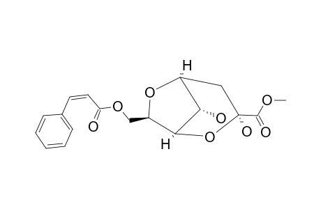 DECURRENSIDE_C;(Z)-METHYL-7-{(CINNAMOYLOXY)-METHYL}-3,8-DIHYDROXY-2,6-DIOXABICYCLO-[3.2.1]-OCTANE-3-CARBOXYLATE