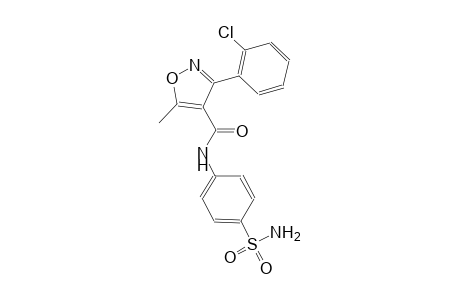 N-[4-(aminosulfonyl)phenyl]-3-(2-chlorophenyl)-5-methyl-4-isoxazolecarboxamide