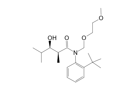 (Ra*,2S*,3R*)-N-(2-tert-Butylphenyl)-N-(2-methoxyethoxymethyl)-3-hydroxy-2,4-dimethylpentanamide