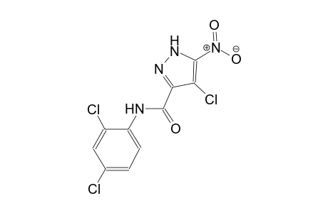 4-chloro-N-(2,4-dichlorophenyl)-5-nitro-1H-pyrazole-3-carboxamide