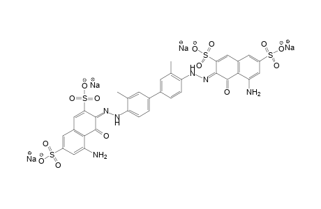 3,3'-[(3,3'-DIMETHYL-4,4'-BIPHENYLENE)BIS(AZO)]BIS[5-AMINO-4-HYDROXY-2,7-NAPHTHALENEDISULFONIC ACID], TETRASODIUM SALT