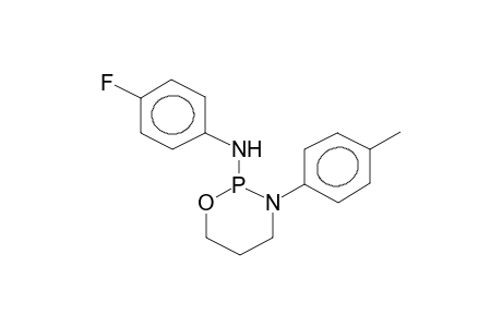 3-(4-METHYLPHENYL)-2-(PARA-FLUOROPHENYLAMINO)-1,3,2-OXAZAPHOSPHORINANE