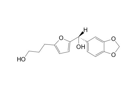 .alpha.-(3,4-Methylenedioxyphenyl)-5-(3-hydroxypropyl)-2-furanmethanol