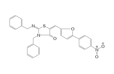 4-thiazolidinone, 5-[[5-(4-nitrophenyl)-2-furanyl]methylene]-3-(phenylmethyl)-2-[[(E)-phenylmethyl]imino]-, (2E,5E)-