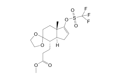 Methyl 3-[(3aS)-(3a.alpha.,4.alpha.,7a.beta.)-1-[[(Trifluoromethyl)sulfonyl]oxy]-5,5-(1,2-ethylenedioxy)-7a-methylhexahydro-1H-inden-4-yl]propionate
