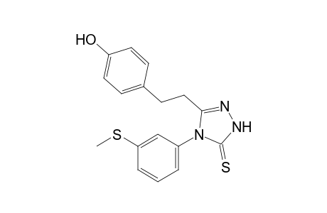 3-(p-hydroxyphenethyl)-4-[m-(methylthio)phenyl]-delta square-1,2,4-triazoline-5-thione