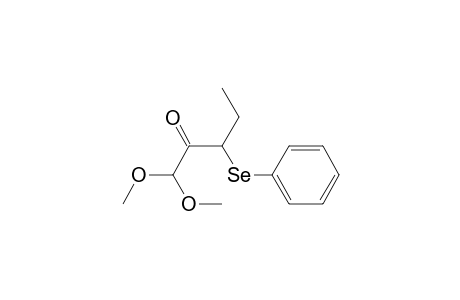 1,1-Dimethoxy-3-(phenylseleno)-2-pentanone