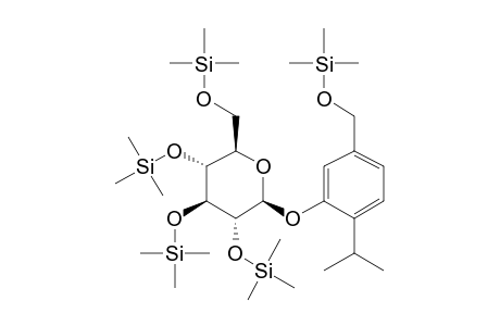 5-(Hydroxymethyl)-2-(1-methylethyl)phenyl .beta.-D-glucopyranoside, 5tms derivative