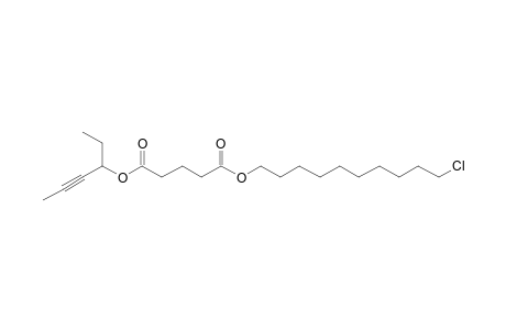 Glutaric acid, hex-4-yn-3-yl 10-chlorodecyl ester