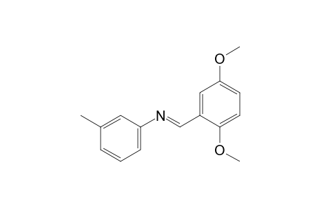 N-(2,5-dimethoxybenzylidene)-m-toluidine
