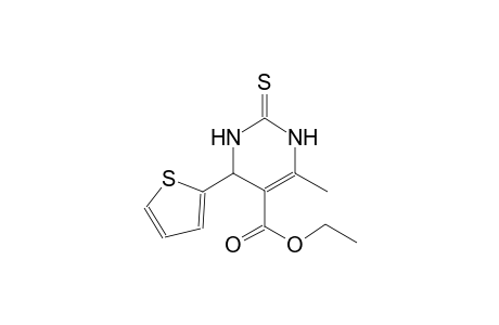 5-pyrimidinecarboxylic acid, 1,2,3,4-tetrahydro-6-methyl-4-(2-thienyl)-2-thioxo-, ethyl ester