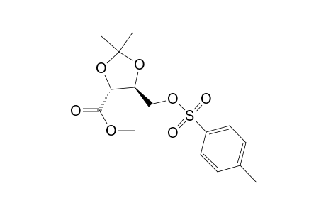 1,3-Dioxolane-4-carboxylic acid, 2,2-dimethyl-5-[[[(4-methylphenyl)sulfonyl]oxy]methyl]-, methyl ester, (4R-trans)-