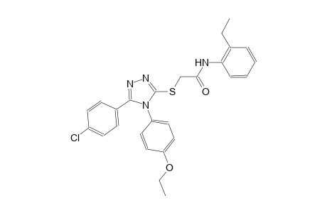 2-{[5-(4-chlorophenyl)-4-(4-ethoxyphenyl)-4H-1,2,4-triazol-3-yl]sulfanyl}-N-(2-ethylphenyl)acetamide