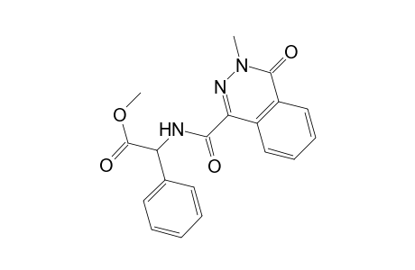 Benzeneacetic acid, .alpha.-[[(3,4-dihydro-3-methyl-4-oxo-1-phthalazinyl)carbonyl]amino]-, methyl ester
