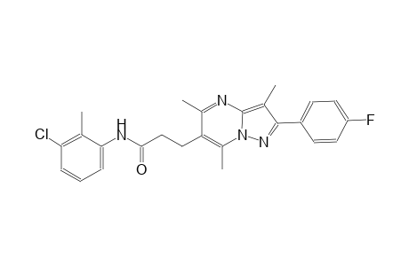 pyrazolo[1,5-a]pyrimidine-6-propanamide, N-(3-chloro-2-methylphenyl)-2-(4-fluorophenyl)-3,5,7-trimethyl-
