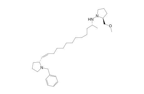 (2S)-2-(methoxymethyl)-N-[(Z,2R)-13-[(2R)-1-(phenylmethyl)-2-pyrrolidinyl]tridec-12-en-2-yl]-1-pyrrolidinamine
