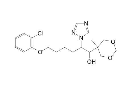 1H-1,2,4-Triazole-1-ethanol, beta-[4-(2-chlorophenoxy)butyl]-alpha-(5-methyl-1,3-dioxan-5-yl)-