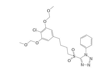 5-((4-(4-chloro-3,5-bis(methoxymethoxy)phenyl)butyl)sulfonyl)-1-phenyl-1H-tetrazole