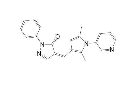 (4Z)-4-{[2,5-dimethyl-1-(3-pyridinyl)-1H-pyrrol-3-yl]methylene}-5-methyl-2-phenyl-2,4-dihydro-3H-pyrazol-3-one