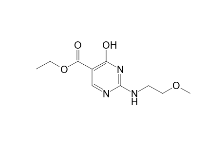 4-hydoxy-2-[(2-methoxyethyl)amino]-5-pyrimidinecarboxylic acid, ethyl ester