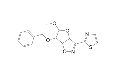 Furo[2,3-d]isoxazole, 3a,5,6,6a-tetrahydro-5-methoxy-6-(phenylmethoxy)-3-(2-thiazolyl)-, (3a.alpha.,5.beta.,6.alpha.,6a.alp ha.)-