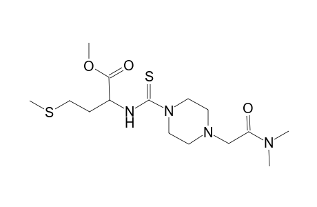 butanoic acid, 2-[[[4-[2-(dimethylamino)-2-oxoethyl]-1-piperazinyl]carbonothioyl]amino]-4-(methylthio)-, methyl ester, (2S)-