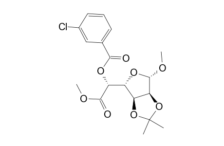 .beta.-L-Allofuranosiduronic acid, methyl 2,3-O-(1-methylethylidene)-, methyl ester, 3-chlorobenzoate