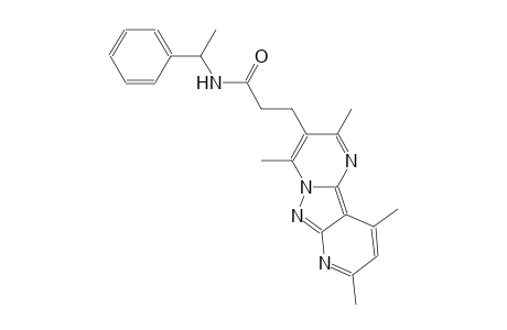 pyrido[2',3':3,4]pyrazolo[1,5-a]pyrimidine-3-propanamide, 2,4,8,10-tetramethyl-N-(1-phenylethyl)-