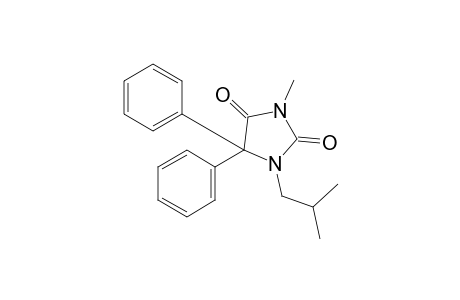 5,5-diphenyl-1-isobutyl-3-methylhydantoin