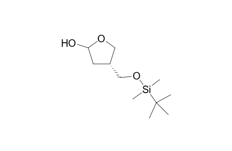 Tetrahydro-5(R and S)-hydroxy-3(R)-[(((1,1-dimethylethyl)dimethylsilyl)oxy)methyl]furan