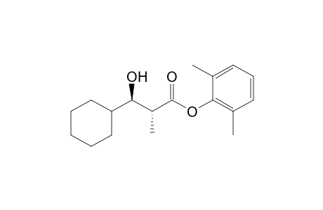 2,6-Dimethylphenyl (2'R*,3'R*)-3'-cyclohexyl-3'-hydroxy-2'-methylpropanoate