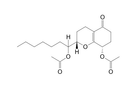 8-Acetoxy-2-(1'-acetoxyheptyl)-2,3,4,6,7,8-hexahydrobenzopyran-5(5H)-one